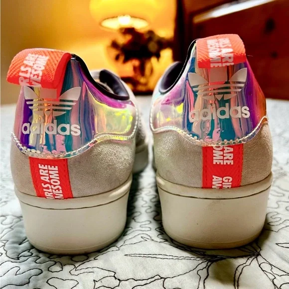 Adidas x Girls Are Awesome Superstar Plateau Women's size 8.5 FW8084 2020💛 - Picture 9 of 15